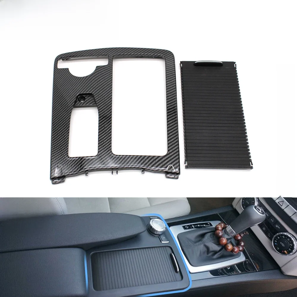 Accoudoir de Console centrale LHD, porte-gobelet de boisson, panneau de cadre de volet roulant pour Mercedes Benz W204 C180 C200 C220 W207 E W212 E260