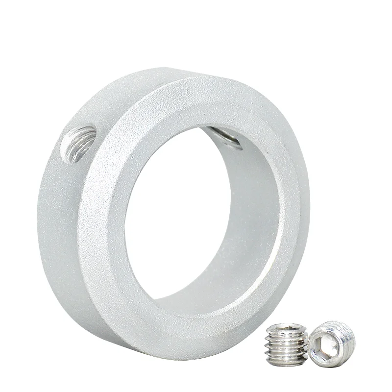 shaft collar retaining ring Stop screw type Retaining ring shaft retainer locator  aluminum alloy with screws dia 3 4 5 6 8 10