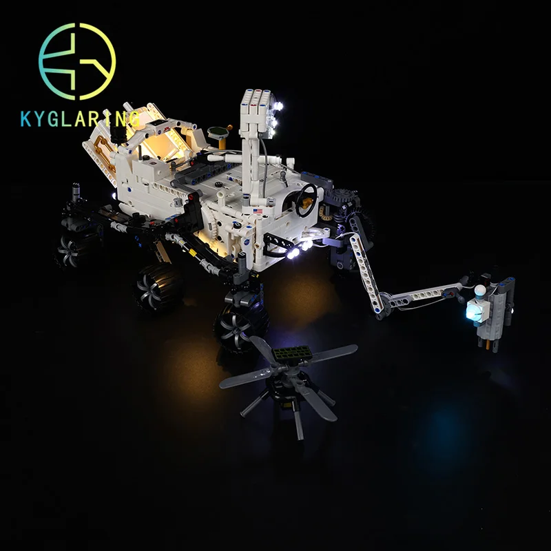 Kyglaring LED Light Kit For 42158 NASA Mars Rover Perseverance Block Model (Not Included Building Blocks)