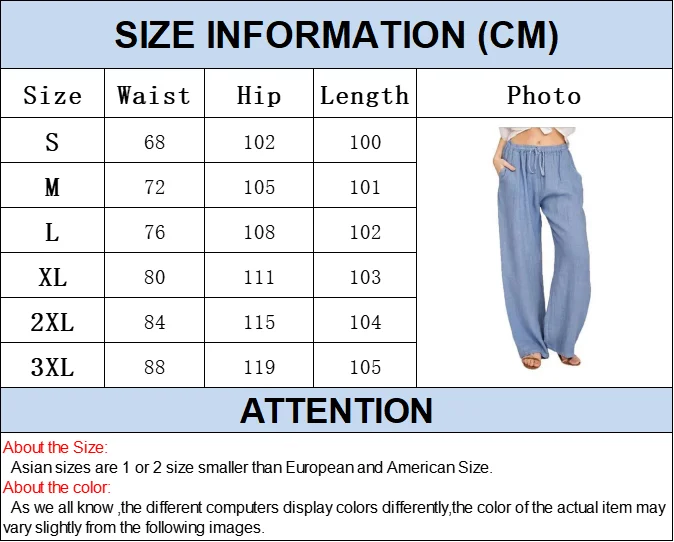 Women’s Linen Wide Leg Pants 11