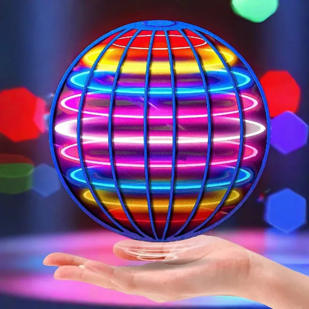 Flying Ball Boomerang Flyorb Magic Met LED-verlichting Drone Ball Fly Nova Orb Flying Spinner Fidget Speelgoed Kinderen Kerstcadeaus - afbeelding 2