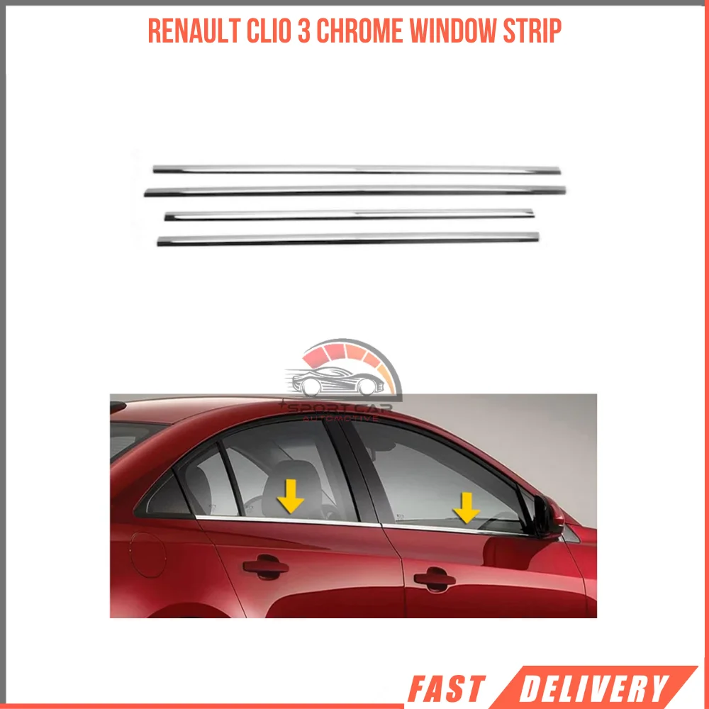 

Renault Clio 3 Chrome Glass Bottom Stat ornamental car accessories high quality fast shipping-Free Shipping