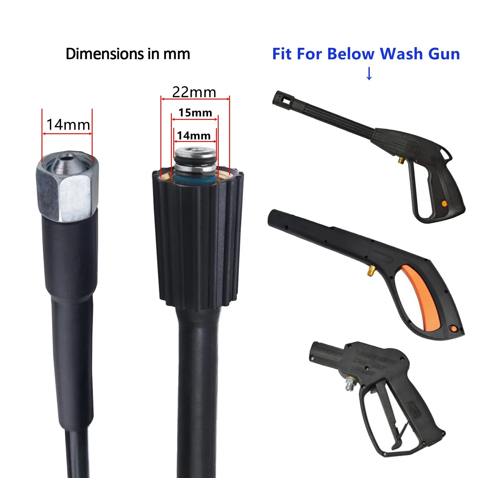 Pressure Washer Spray Water Gun Jet Lance Spear For Champion Hammer Flex Crosser Pressure Washer