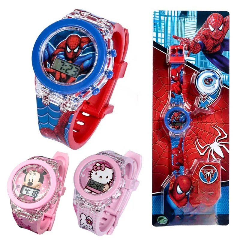 Children's Spiderman Watch, Relógios infantis, Meninos, Meninas, Estudante, Desenhos animados, Olá