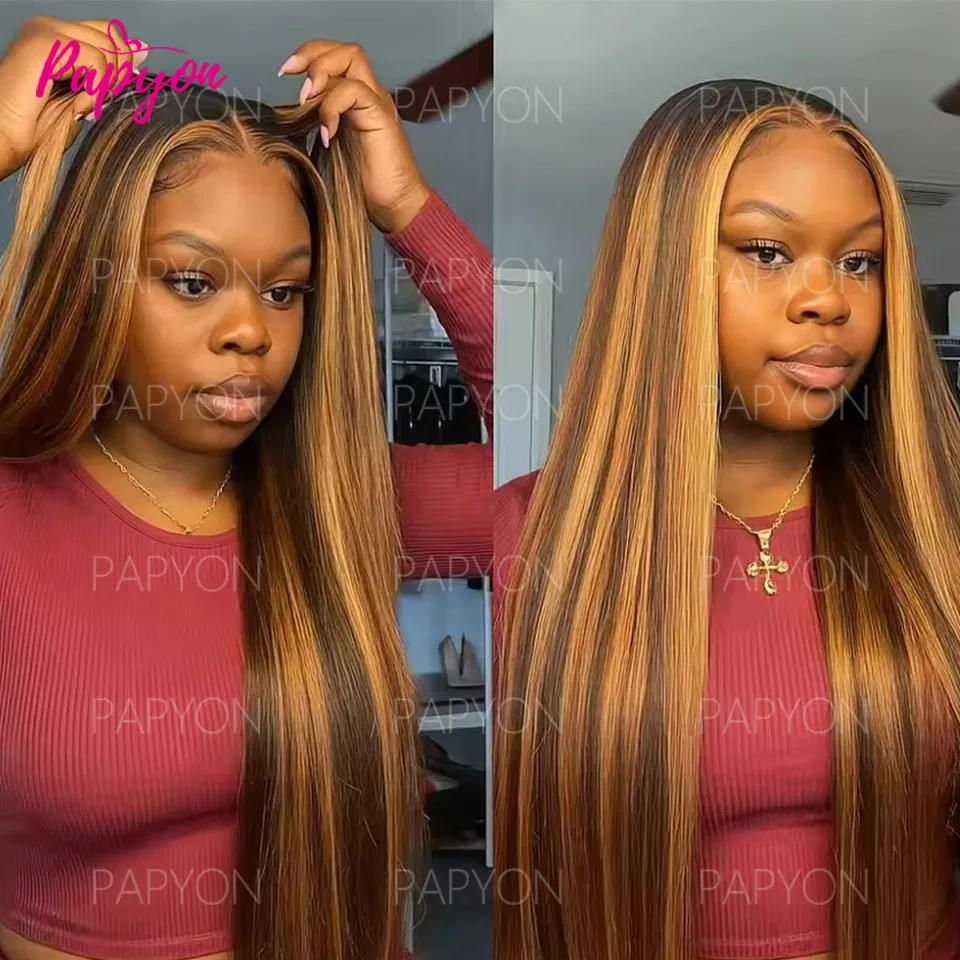 P4/27 Highlight Honigblonde Glatte Echthaar-Bündel 100% Brasilianisches Ombre Gefärbtes Remy-Haar Weaving Extensions 12A – Detail 7