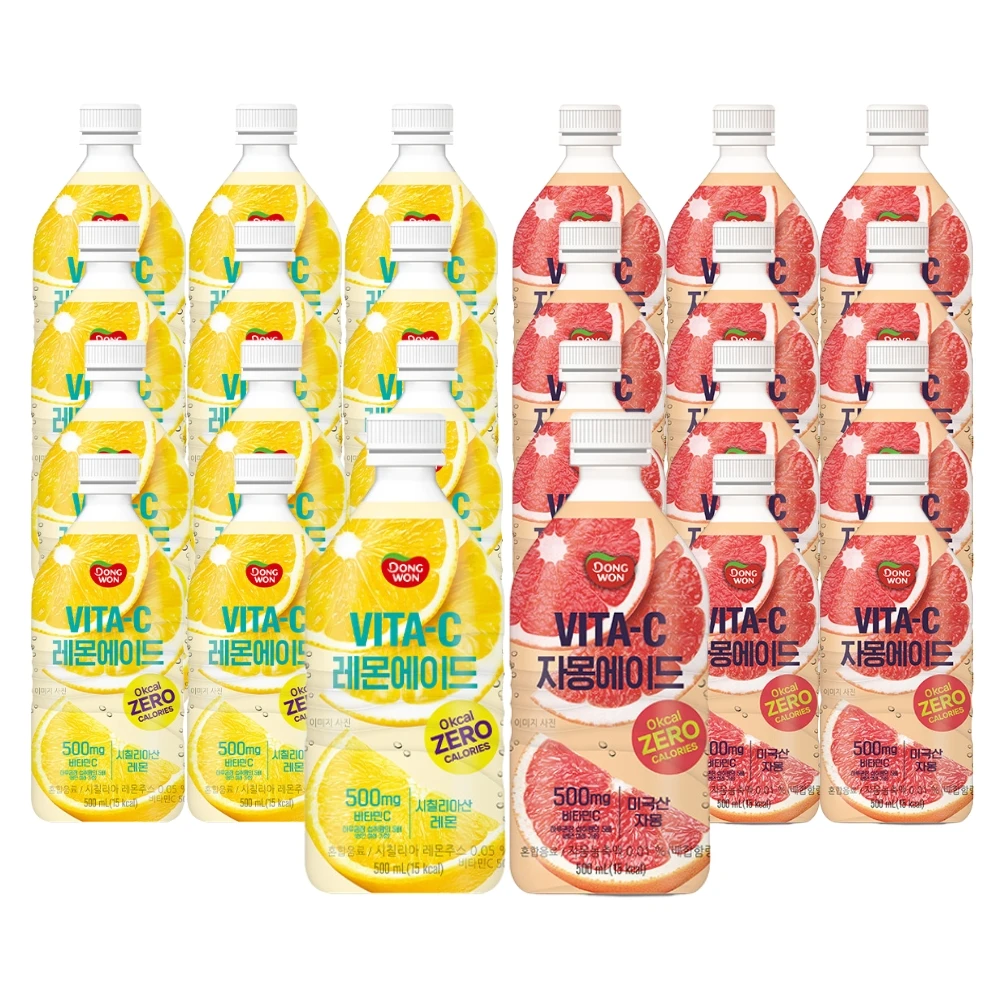 Vita C 0 Lemon Ade Grapefruit Ade 500mlx24 PCs