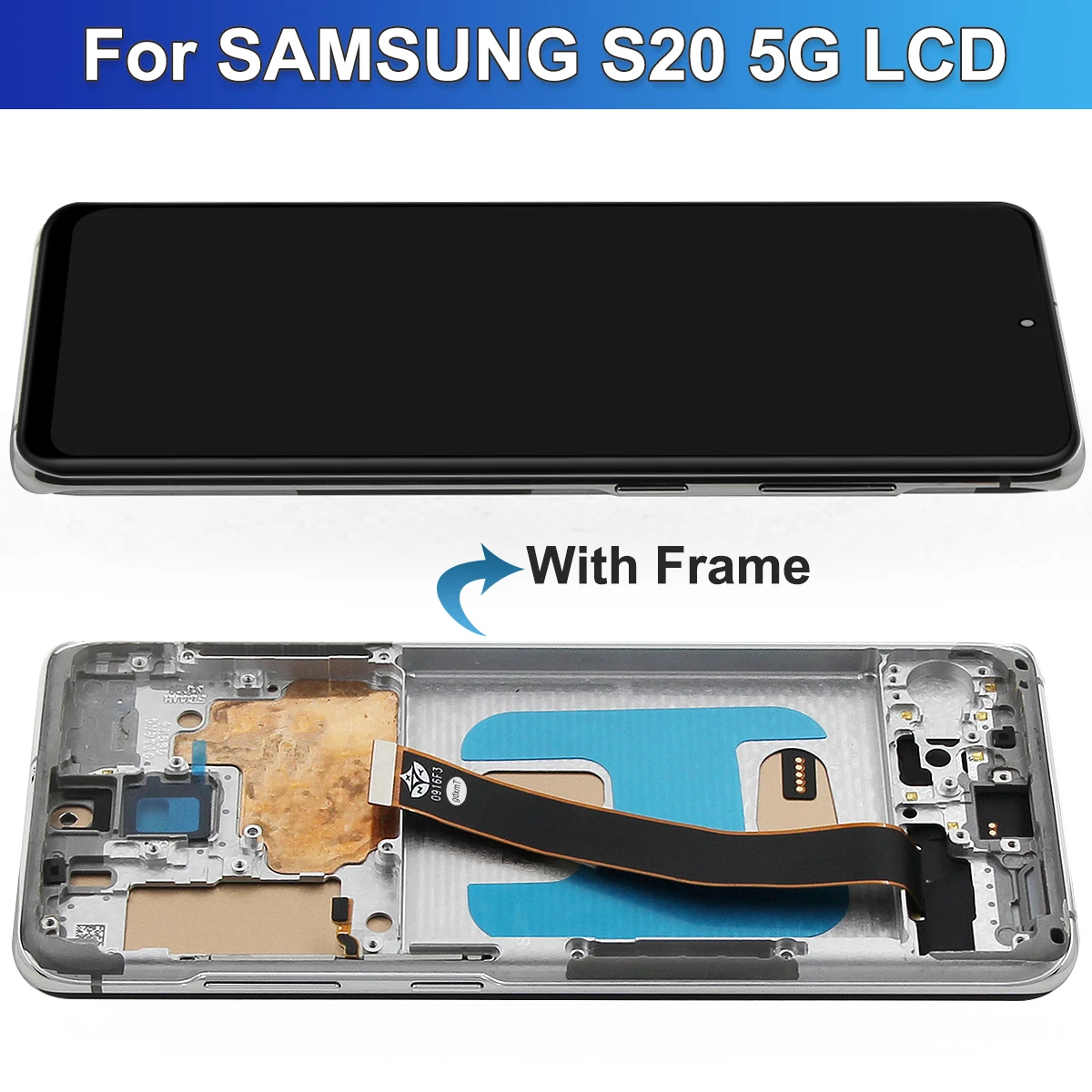 TFT Screen for Samsung S20 5G G981 G981F SM-G981F/DS Lcd Display Digital Touch Screen with Frame Replacement