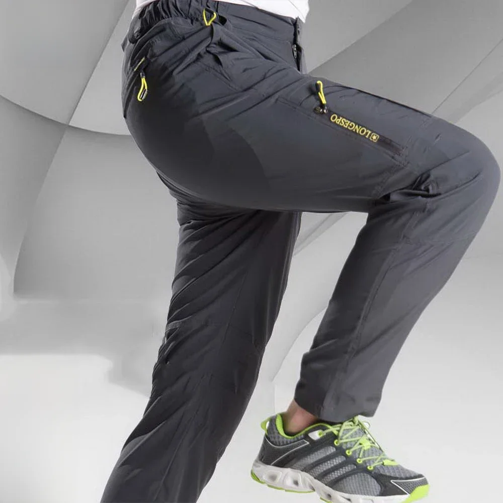 NUONEKO Stretch spodnie do pieszych wędrówek pieszych męskie letnie oddychające szybkoschnące spodnie outdoorowe męskie wspinaczka górska wędkarstwo spodnie trekkingowe PN44 — zdjęcie 2