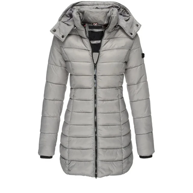 Winter Thicken Warm Women Parkas Solid Color Zippers Coats Long Sleeve Padded Puff Jacket Mid-Length Slim Female Hoodie Parkas 4 Winter Thicken Warm Women Parkas Solid Color Zippers Coats Long Sleeve Padded Puff Jacket Mid-Length Slim Female Hoodie Parkas 4