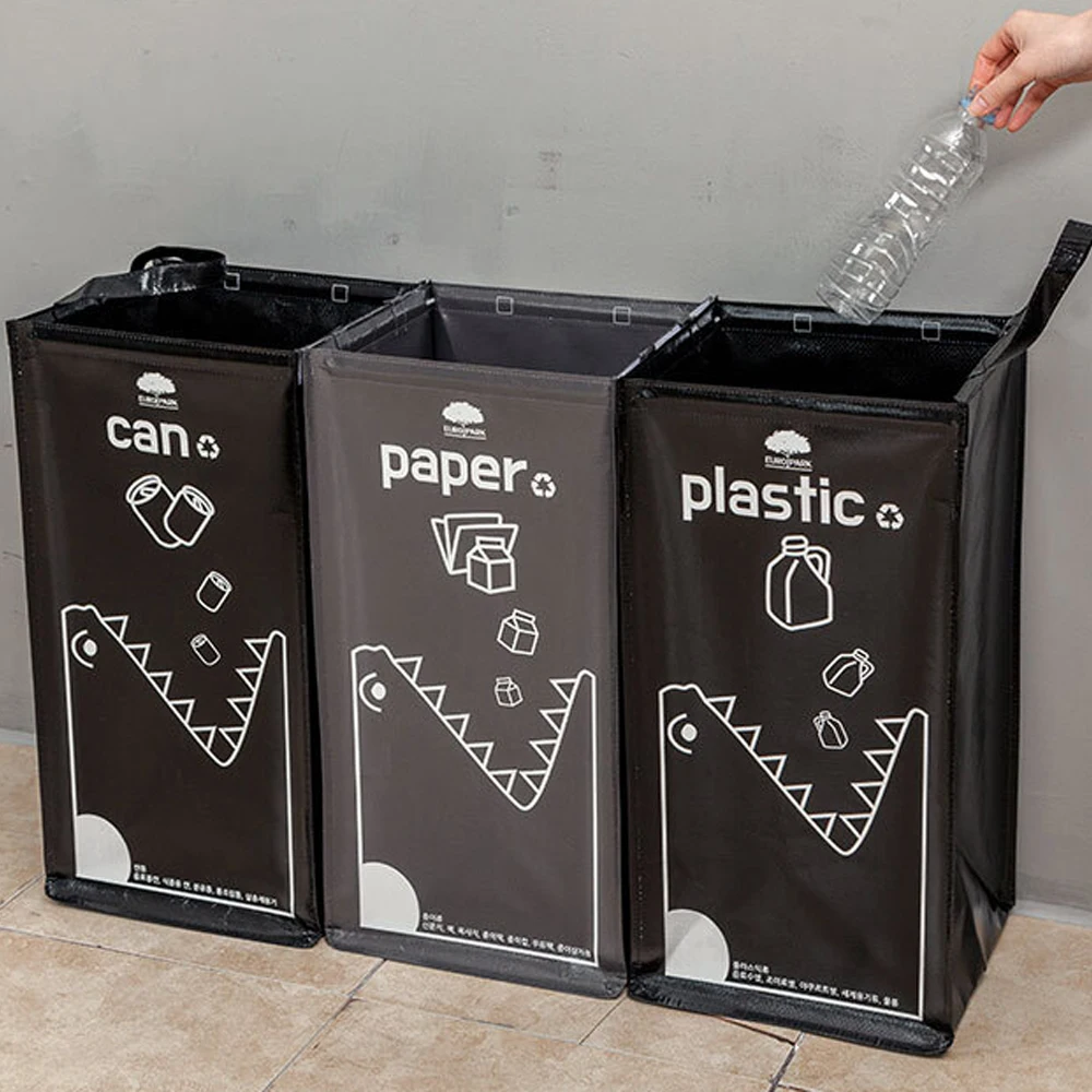 54L large capacity recycling separation collect Box 3P set