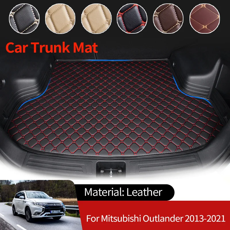 

Leather 5 Seat Car Boot Liner Cargo Trunk Mats Luggage FLoor Waterproof Carpets for Mitsubishi Outlander MK3 GF 2013~2021 2020