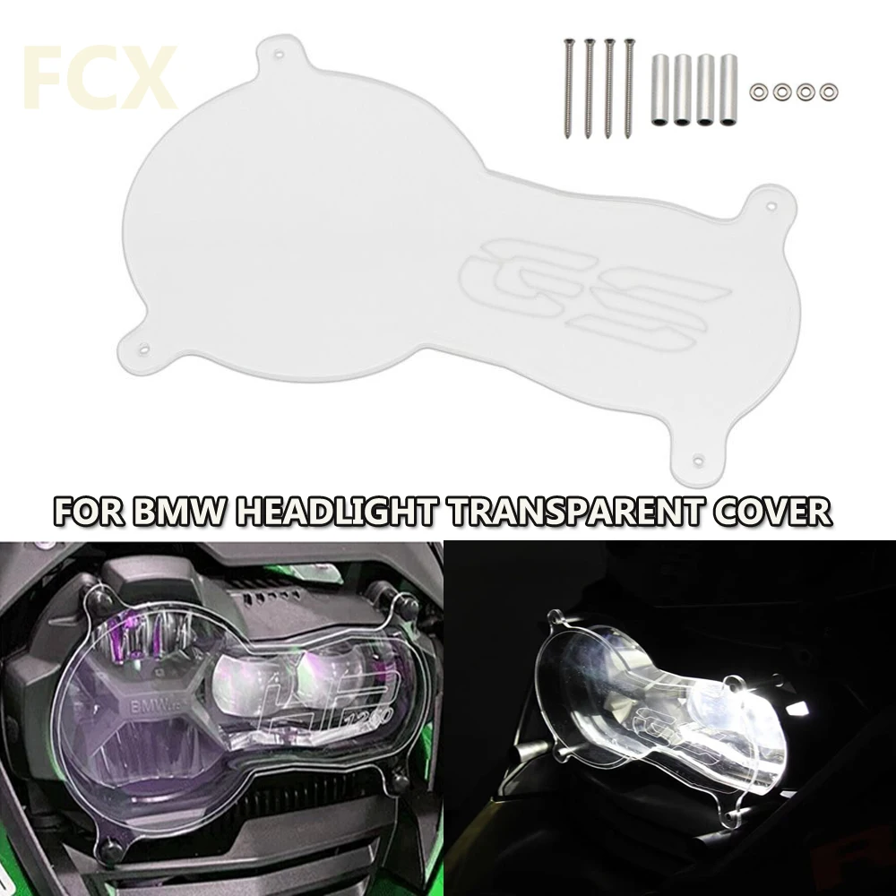 Motorcycle Headlight Accessories Protective Cover Strong Light Range Acrylic Transparent Lampshade For BMW R1250 GS ADV2021 2022