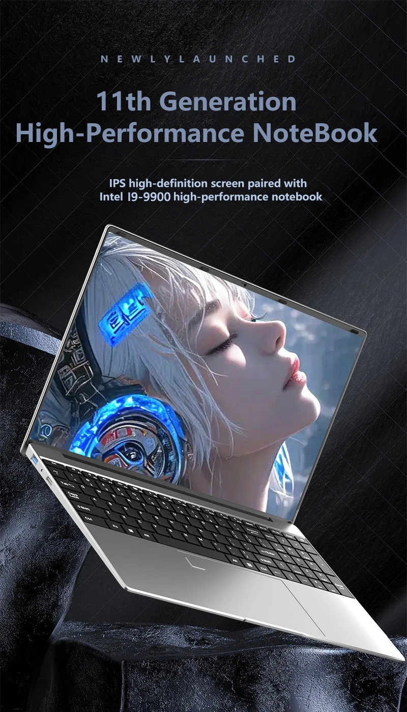 LENO 15.6 ” Laptop Intel I9 9900 Windows 11 Laptops 16GB 32GB RAM 256GB 1TB 2TB SSD Portable Notebook Computer Gaming Office Leisure PC 1920*1080 HD 4K