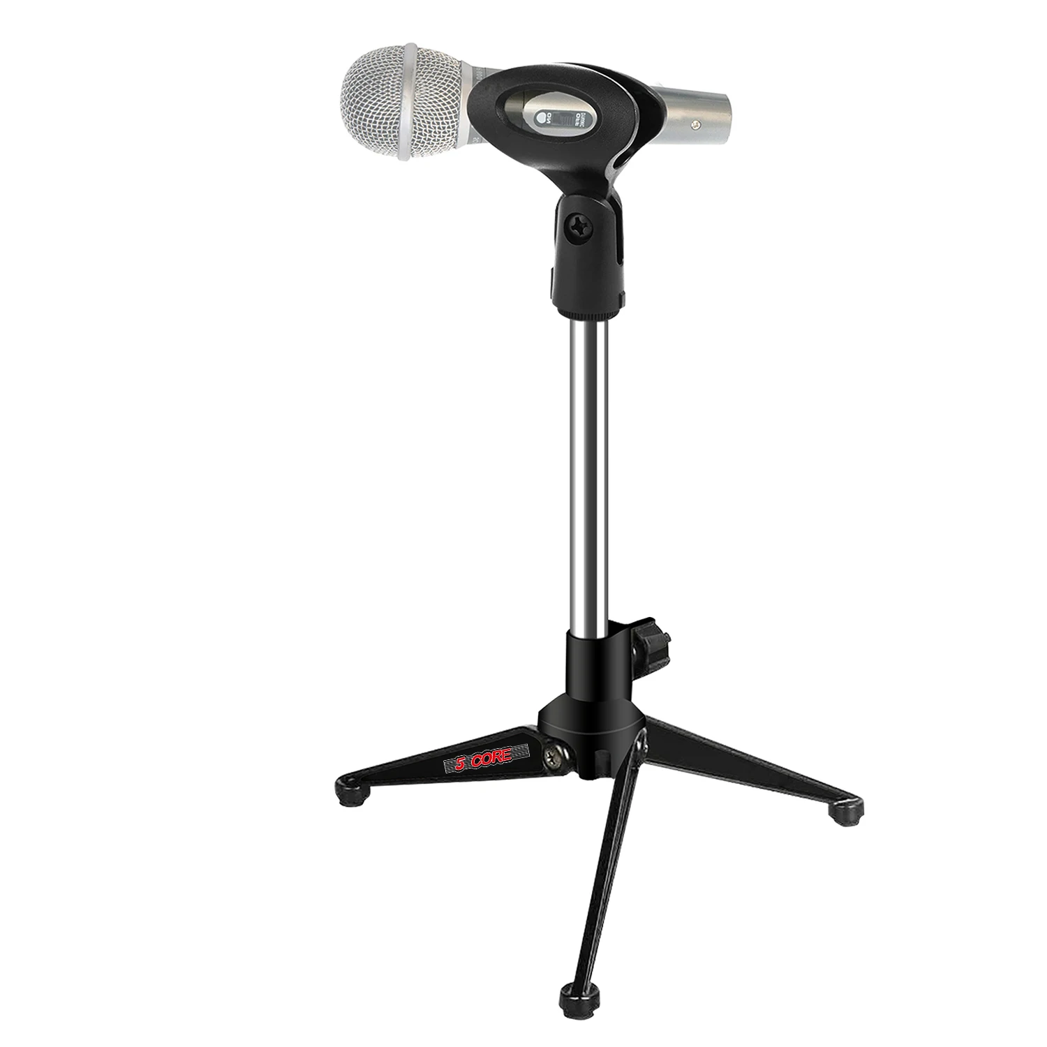 

5 Core Desktop Mic Stand Tripod Universal Desk Microphone Holder Table Top Stands MS MINI TRI CH