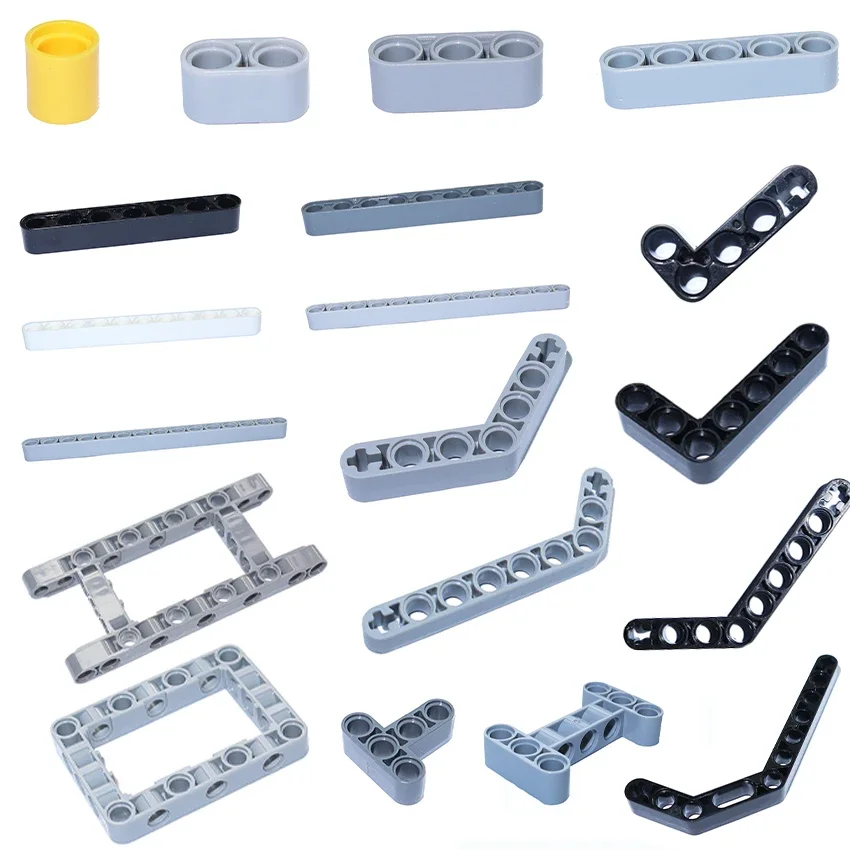 Blocs de construction pièces bricolage MOC pièces bras de levage de haute technologie faisceau épais assemble des particules briques éducatives électriques jouet pour enfants