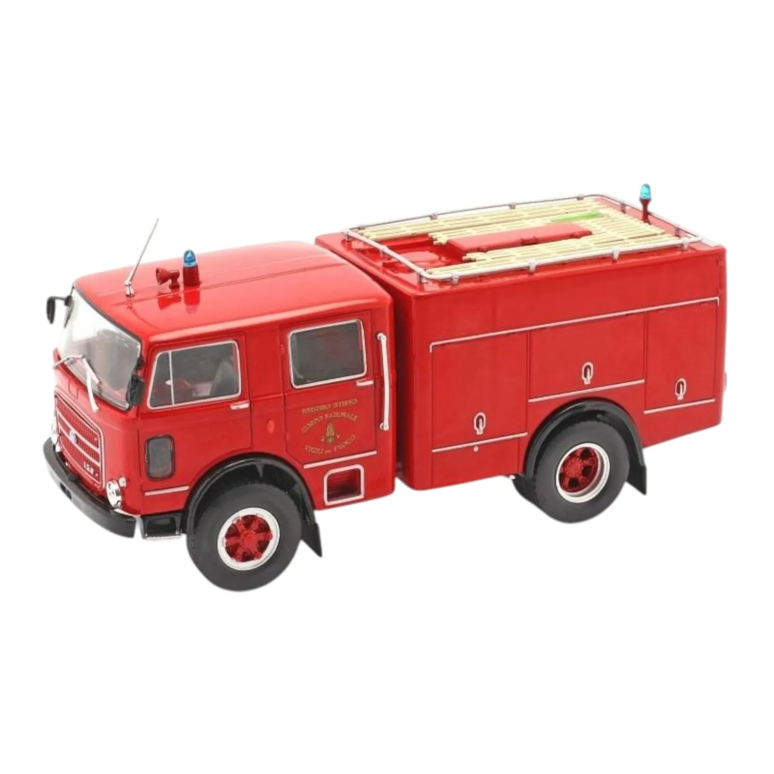 Salvat, Leoncino 150 Camion de pompiers Italia, échelle 1:43, miniature en métal moulé sous pression, collection de camions et véhicules de pompiers Fire Heroes, nouvel emballage original sous blister, sans carte ni dépliant