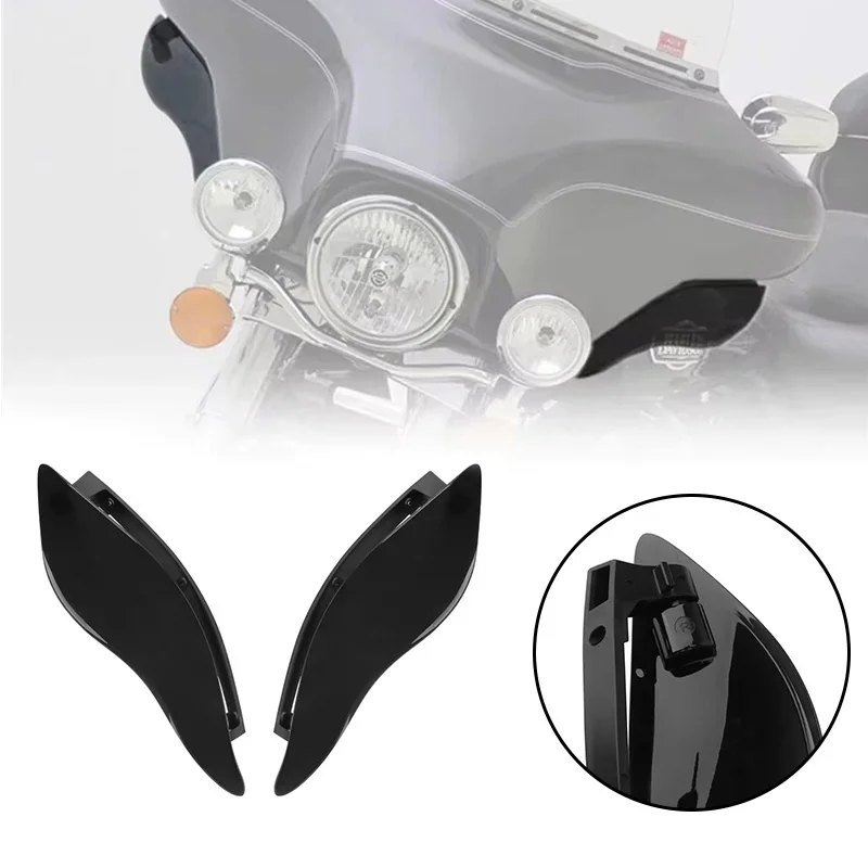 1 para Batwing Fairing deflektor powietrza boczne skrzydło przednia szyba dla Harley Touring Electra Street Tri Glide 2014 2015 2016-2019 2020 — zdjęcie 2