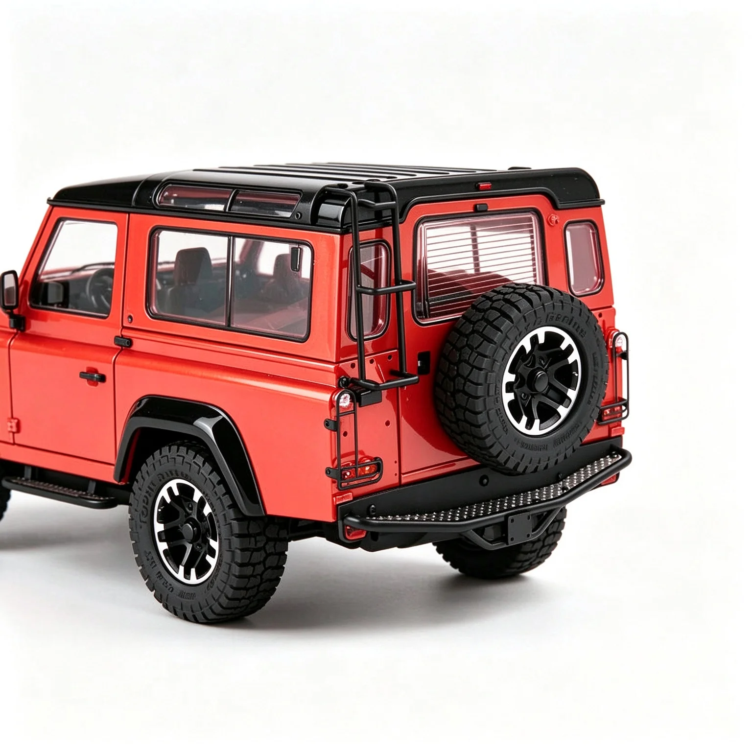 D1RC Metal Rear Bumper Diamond Plate Footboard for D110 Land Rover Defender 70th Anniversary RC Crawler Upgrade Part
