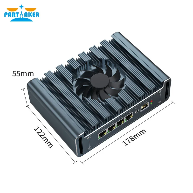 Imagem -03 - Mini pc Fanless Intel Core i7 1265u i5 1235u i3 1215u Pentium Gold 8505 4x Intel I226v 2.5g Lan Ddr4 Router Firewall Pfsense