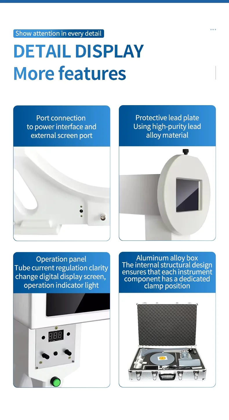 Portable Digital Table Fluoroscopy X-Ray Machine Mobile Panel Detector X Ray Machine For Diagnosis