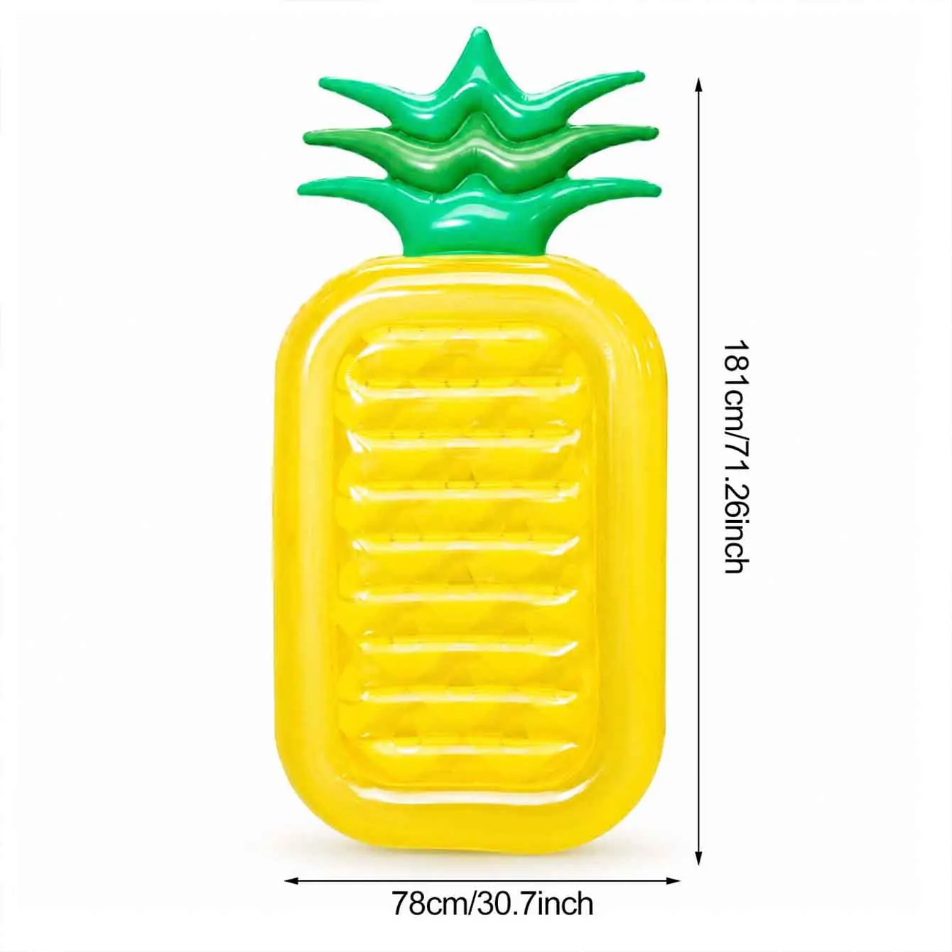 Pineapple Pool Float Raft Summer Beach Swimming Large Pool Floatie Inflatable Lounge Lounger Party Water Toys Raft for Adults view 6