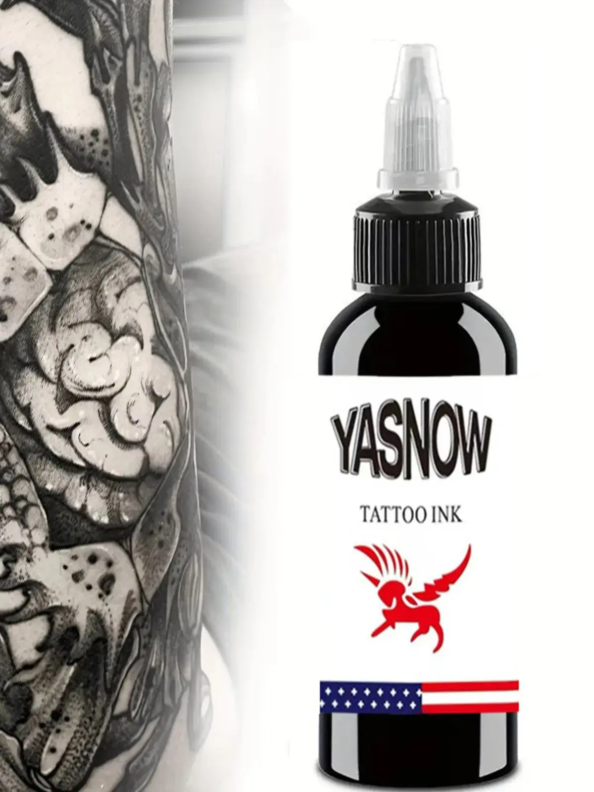 30/60/120/250ml Black Tattoo Ink Pigment Professional Tattoo Pigment Permanent TattooInk Body Art