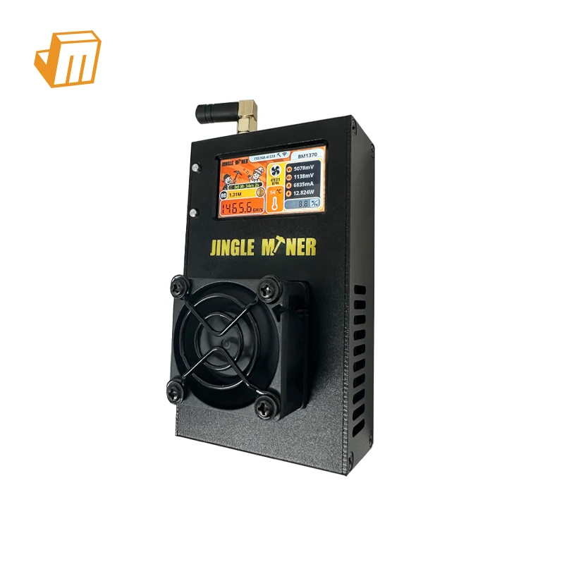 Jingle Mining BTC Miner BM1370 ASIC Chip BTC Solo Lite 1.2TH/S 5V DC Brand New In Stock Fast Shipping