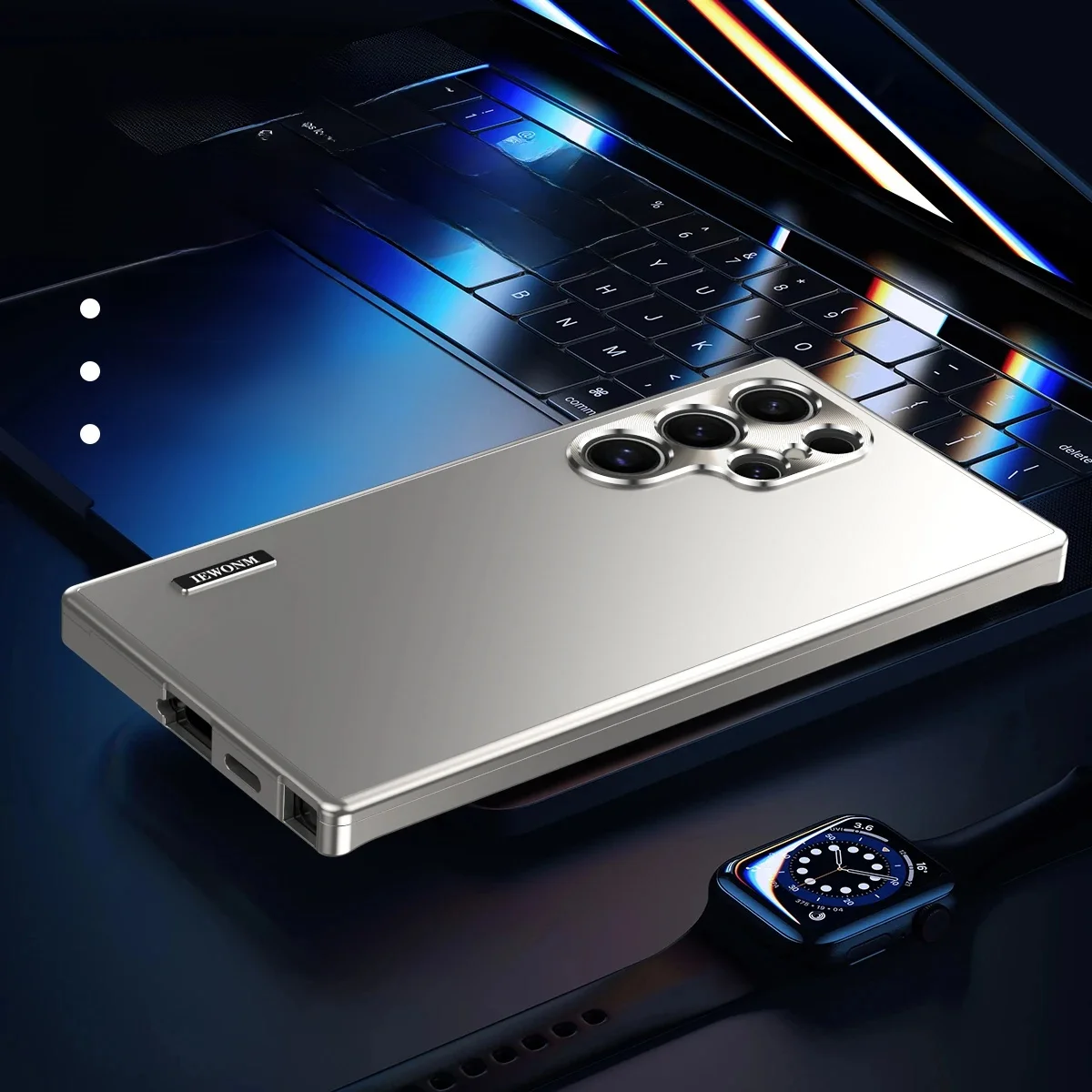 Magnetyczne zamknięcie Aluminiowa rama Plastikowa tylna metalowa obudowa do Samsung Galaxy S25 Ultra S24 Ultra S23 S22 S21 Mocna osłona odporna na upadki — zdjęcie produktu 7