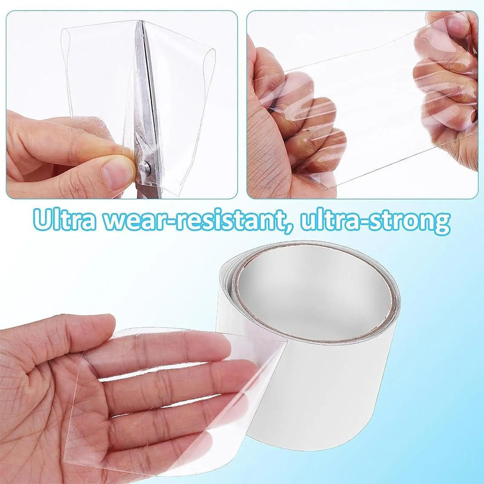 Inflatable Pool TPU Repairing Patch Roll Highly Stretchy Repair Tool for Home Canvas, Awnings Multifunction Repair Patch Tape
