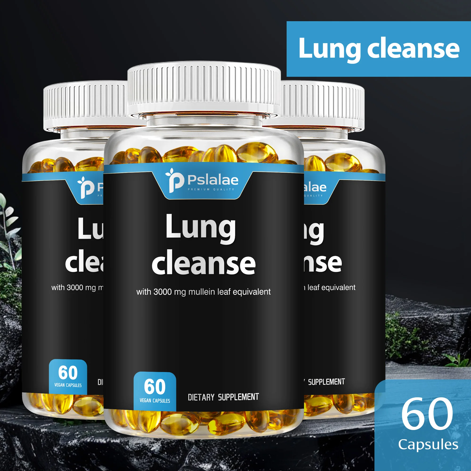 Lung  Detox & Cleanse - Supports Bronchial and Respiratory Health, Promoting Lung Cleansing and Detoxification - 60 Capsules