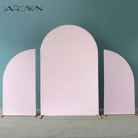 JAROWN 웨딩 아치 배경 커버, 아치형 패브릭 배경, 집 생일 파티 행사 패브릭 배경 장식