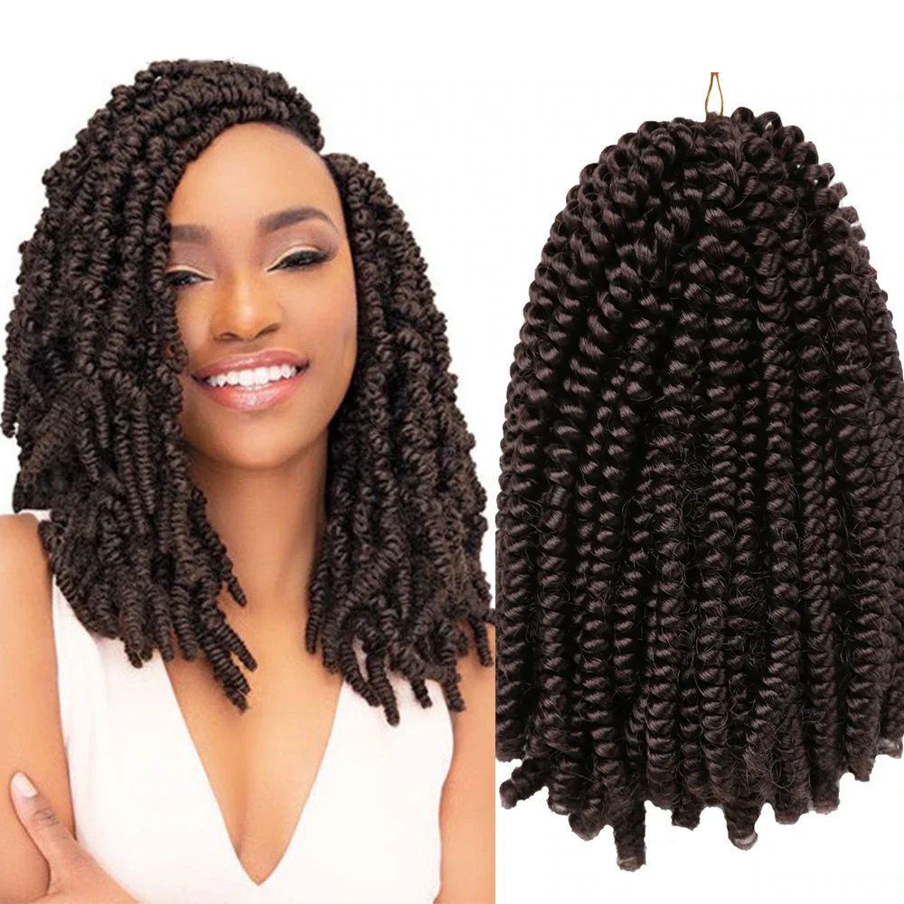 

Amir Afro Fluffy Synthetic Hair Black Blond Spring Twist Crochet Braid Hair Extentions for Women One Piece for Hair