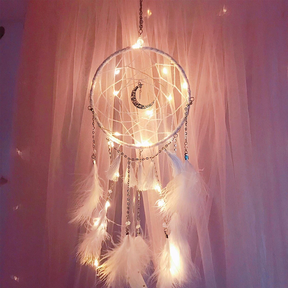 Moonlight Dreamcatcher Mood light dream catcher wall hanging wall lights party decoration party lights camping indoor lighting home interior camping lights decorative prop