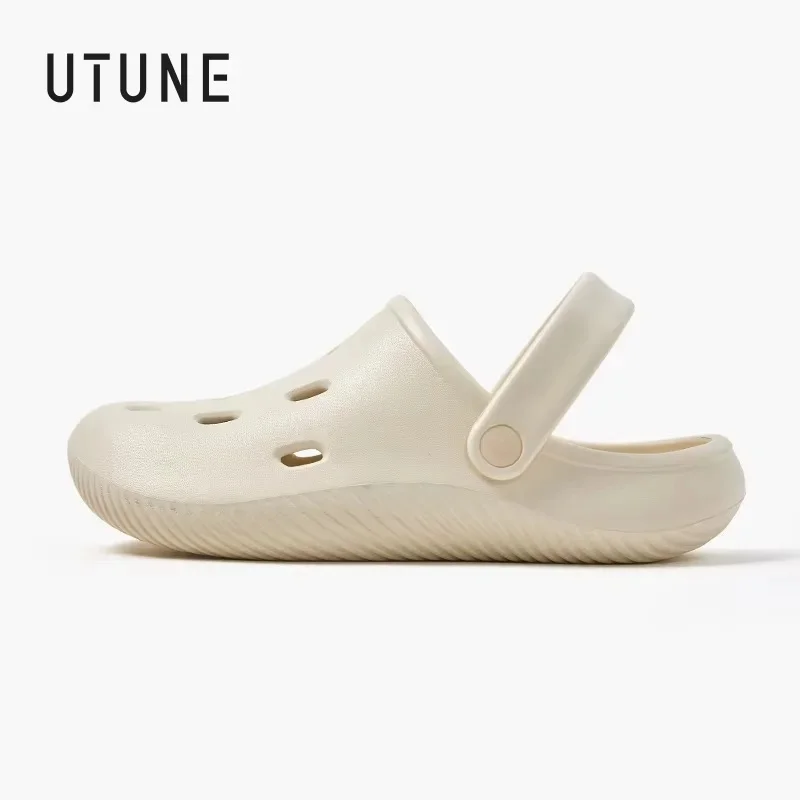 

UTUNE Summer EVA Women‘s Clogs Sandals Non-Slip Waterproof Men’s Rubber Slippers Casual Outdoor Beach Slides Nurse Shoes