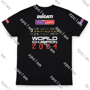 Moto GP 24 Weltmeister Jorge Martinator gedruckt T -Shirt Motorrad Herrenkleidung Rua Ducati BMX Radsportkleidung 9 Hauptverkaufs Ducati -Kleidung - №10
