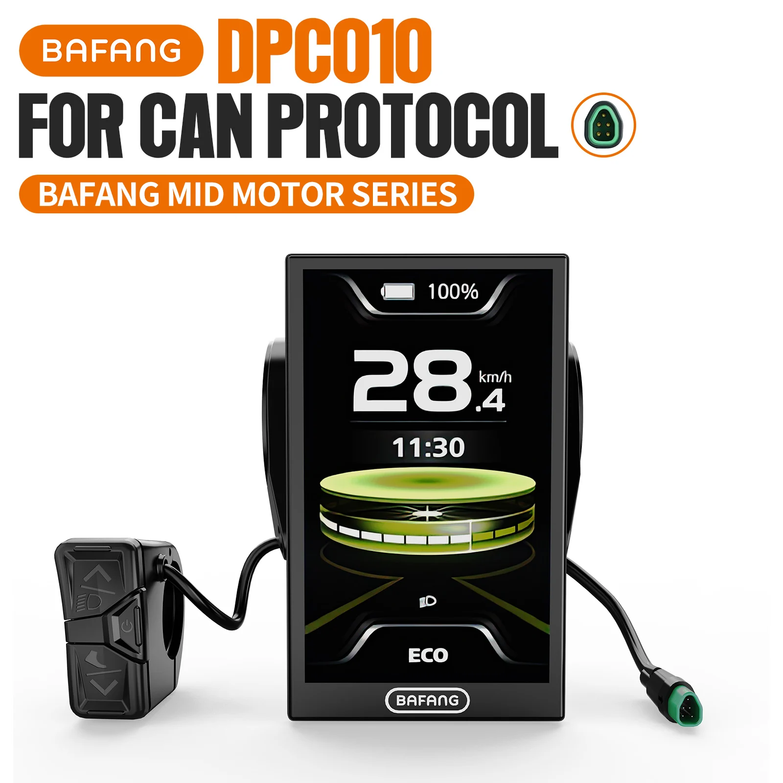 [EU Direct] BAFANG 48V 750W Mid Drive Kit, G340.750.C CAN Protocol, Mid Drive Ebike conversiekit borstelloze verbeterde motor met LCD digitaal display kettingblad voor stadsfiets, ligfiets,