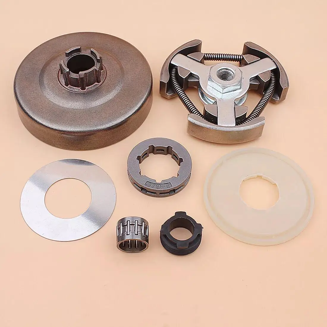 

Rim Sprocket Clutch Drum Kit For 630 670 625 II Super Jonsered Chainsaws 3/8"-7T 501 83 15-04 501 83 17-01 501 53 59-01