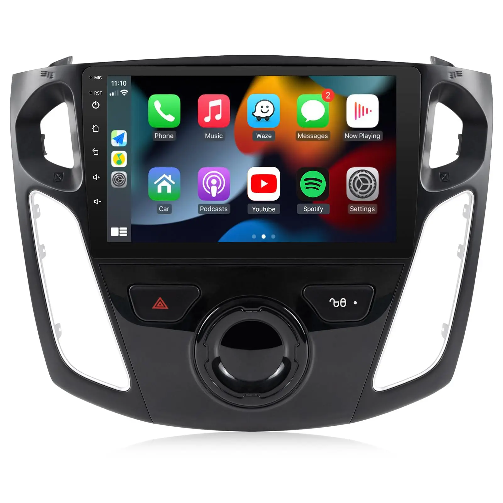 شاشة لمس 9 بوصة Ford Focus 2012 2013 2014 2015 2016 2017 2018 راديو مع Carplay لاسلكي، Android Auto، Bluetooth GPS، WiFi、F