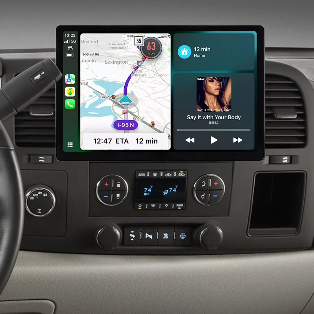 13'' Car Radio Stereo for 【Chevrolet Tahoe GMC Sierra Yukon Silverado】Android 13 Touch Screen Head Unit with CarPlay Android Auto Bluetooth GPS Navigation Backup Camera