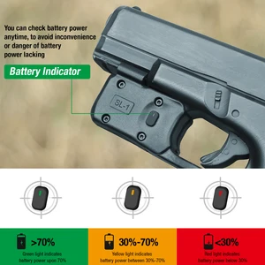 مصباح بندقية صغير مصمم خصيصا ، مصباح يدوي مسدس ، موديلات مختلفة ، جلوك 42 ، 44 ، 48 ، G2C ، G19 ، Hellcat P365 ، 150 لومن أفضل 8 مصباح يدوي G2C مبيعات - رقم 7