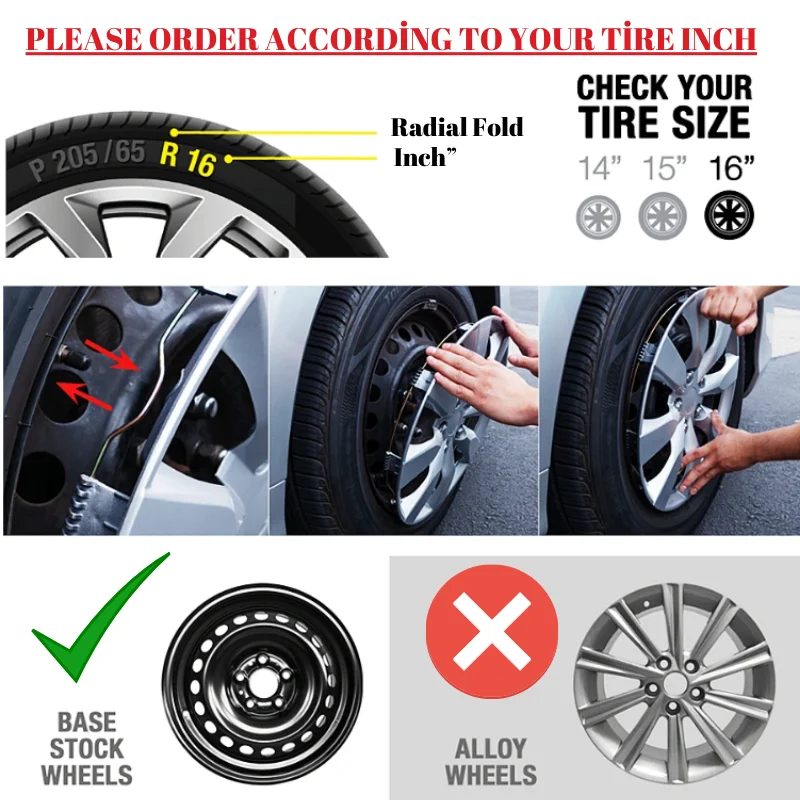 Wheel Cover set 4 Pieces 13\