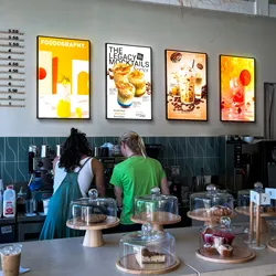 A1/A2/A3/A4 Ultra Slim Light Box LED Menu Board Advertising Light Boxes Wall Display Led Backlit Light Boxes Advertising Movie P
