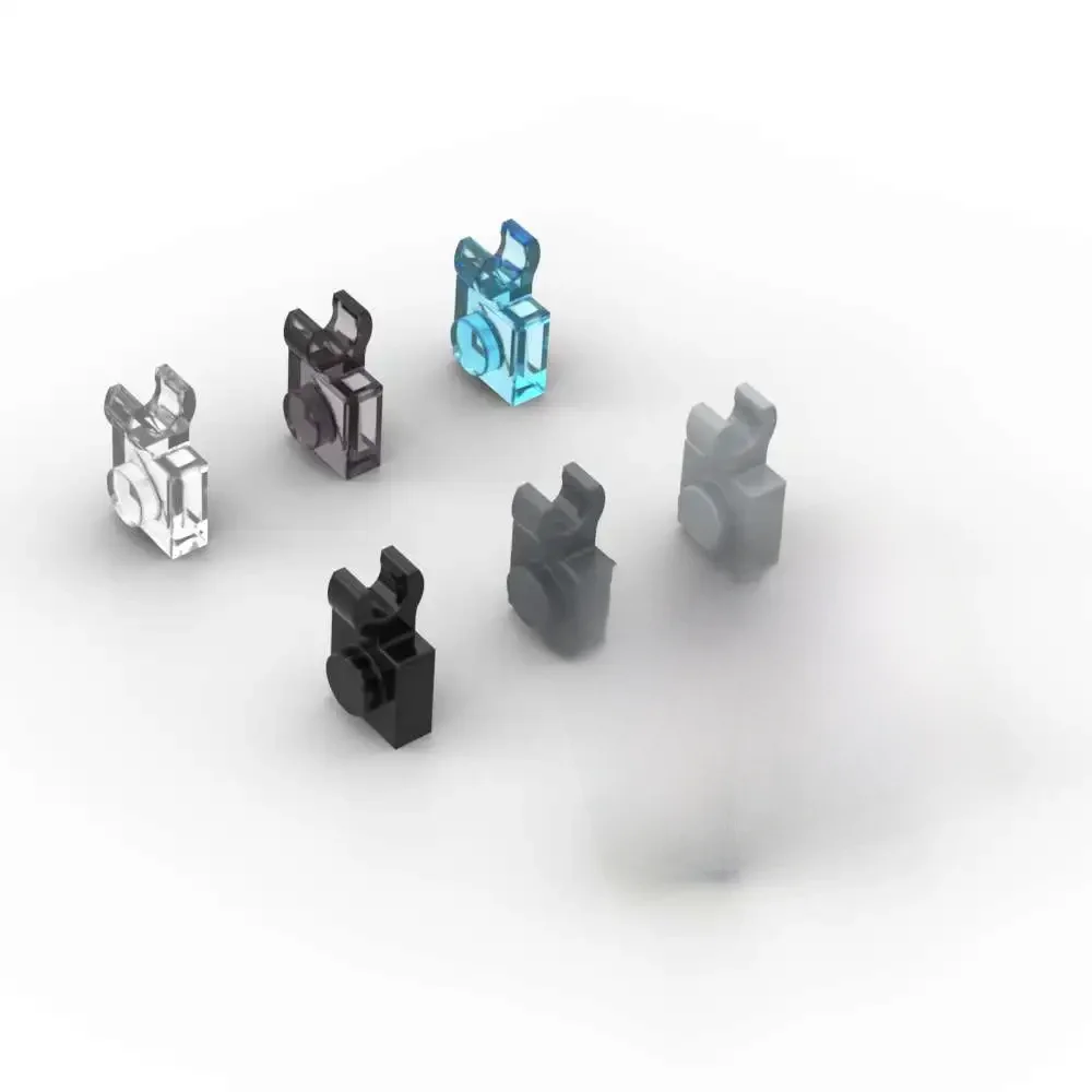 MOC – blocs de construction modifiés 1x1, 10 pièces, 61252, 6019, avec Clip O ouvert, briques, Puzzle de particules, idée de jouets, cadeaux d'anniversaire pour enfants