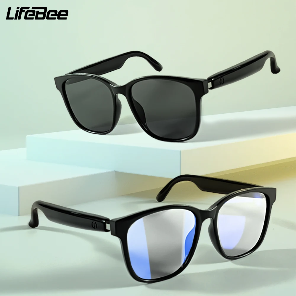 

LIFEBEE GS08 2024 New Smart Bluetooth Glasses Polarized Lenses/Anti-Blue Light ,Wireless Call,Anti-UV