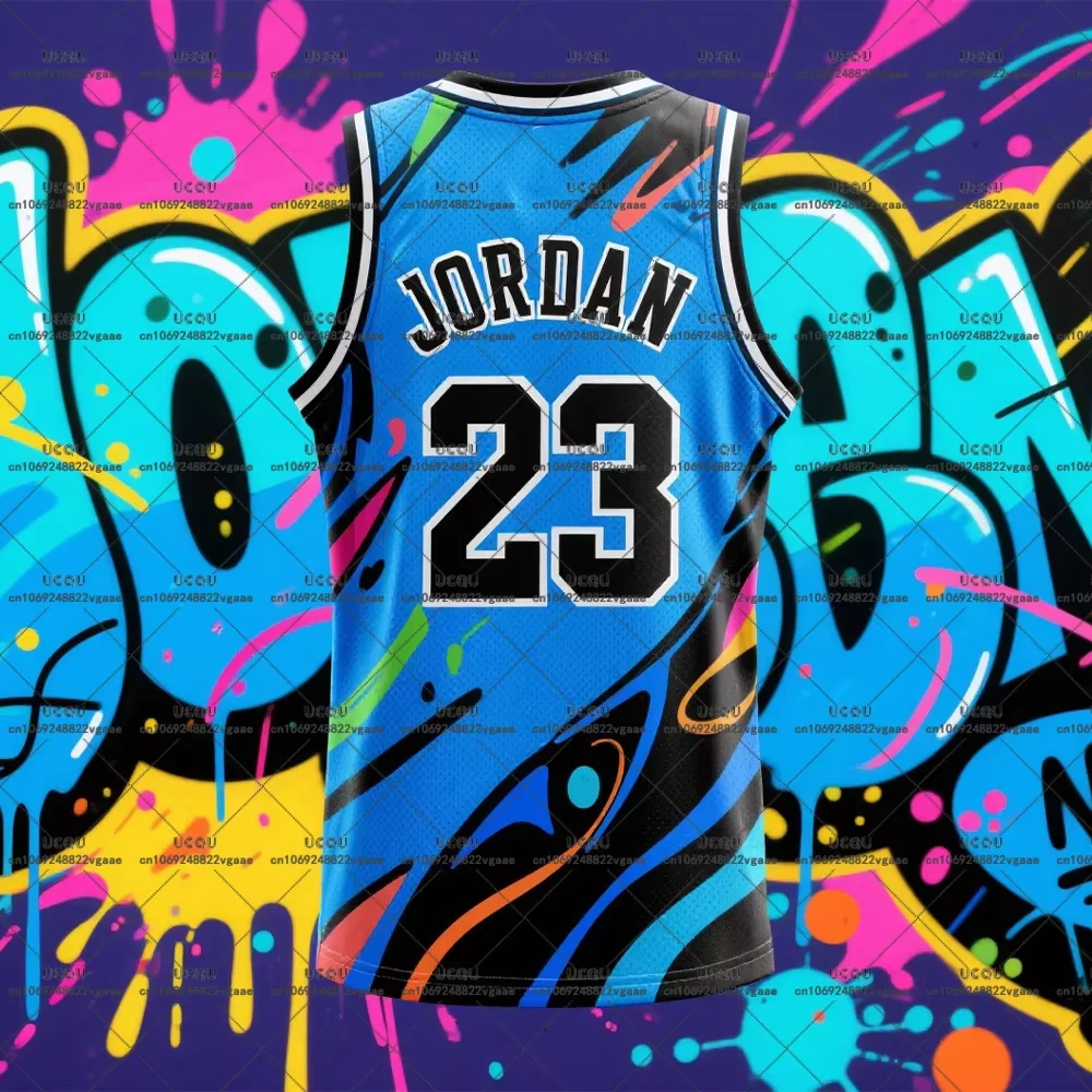 الرجال القميص الصبي قطار فتاة المحملة طفل الذكور تي شيرت سترة علوية رياضية تانك تنفس 23 J-Jorda AI تصميم Y2k كرة السلة جيرسي #1