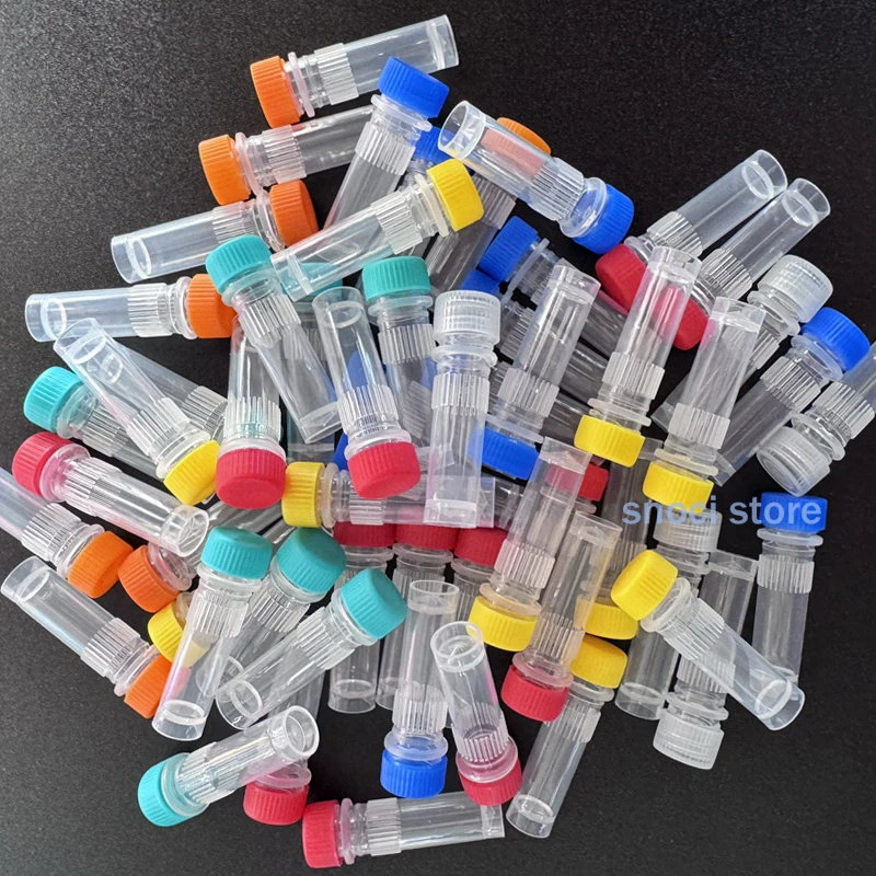 

Lab Cryopreservation Tube 0.5ml 1ml 1.5ml 1.8ml 5ml PP Cryotube Freezing Tubes 1ml Centrifuge Tube Volume Vials Bottles tubes