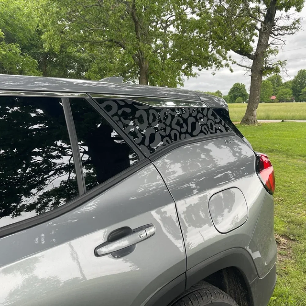 Universal Leopard Gepard Viertel Fenster gestanzte Auto Aufkleber Aufkleber passt die meisten Geländewagen und Pickup Trucks passt Toyota Ford Chevy