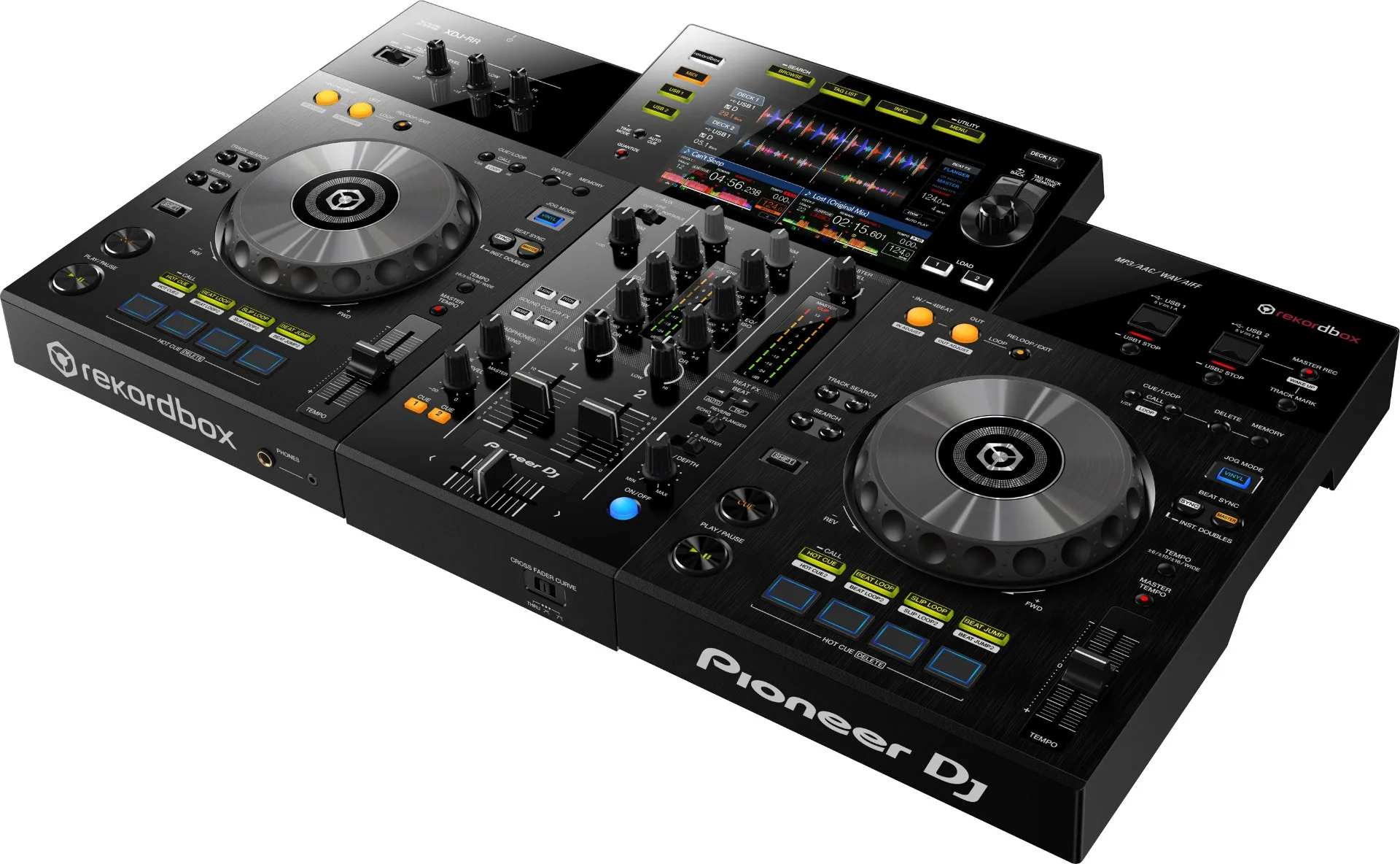 Pioneer DJ System com Gator Case, XDJ-RR, 2 canais, Novo