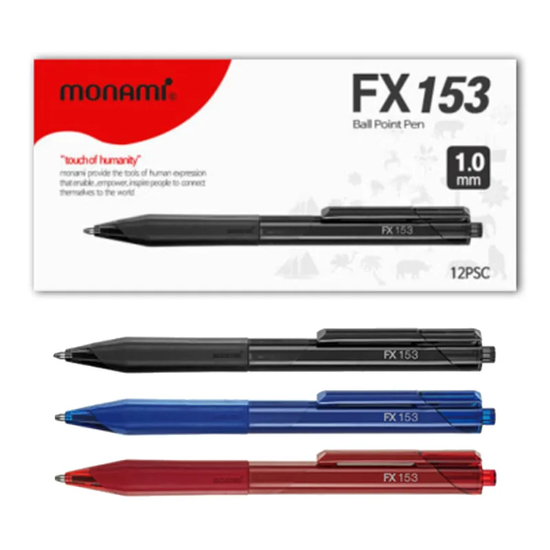 Monami FX 153 1.0mm 볼펜 리뷰: 실용성과 편의성의 완벽한 조화
