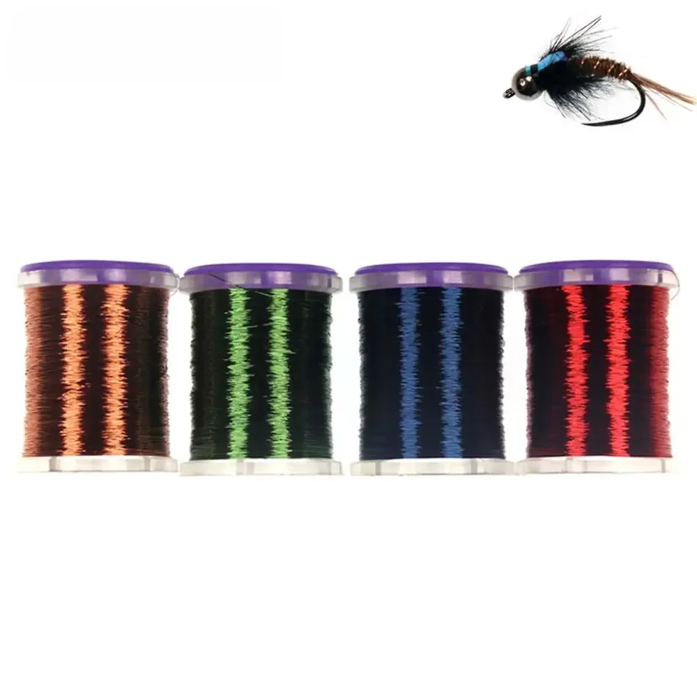 Wifreo 0.1mm supercienkie Spooled wiązanie muchowe miedziany drut okrągły metalowy gwint do larwy nimfa Midge Streamer muchy wiązanie — zdjęcie 2